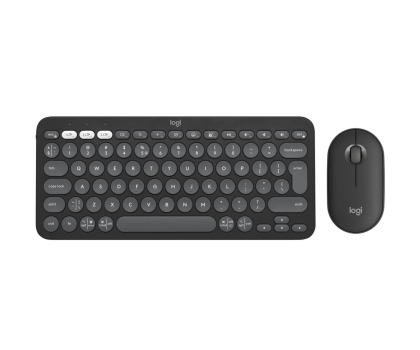 Zestaw (Mysz + Klawiatura) LOGITECH klawiatura i mysz Pebble 2 Combo grafit